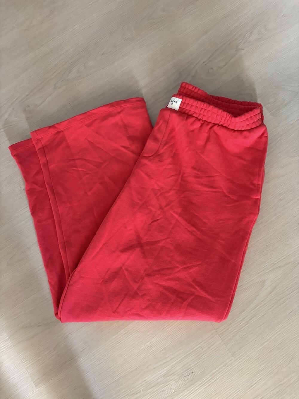 Women's High-Rise Boxer Sweatpants Parke x Target Red Size Extra Large NWT